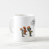 „Draag uw PBM!“  Koffiemok (Voorkant links)