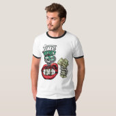 "Draag uw rijkdom, definieer uw stijl." T-shirt (Voorkant volledig)