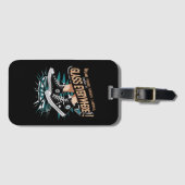 Draag uw schoenen dames er is overal glas bagagelabel (Voorkant (horizontaal))