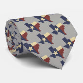Draag uw Texas Pride w/ Lone Star State Design Stropdas (Opgerold)