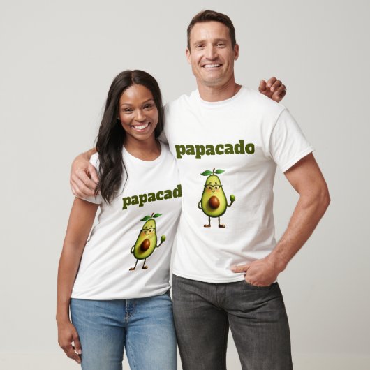 Draag uw titel: Papacado! T-shirt (Unisex)