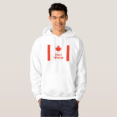 Draag uw trots: Classic Canada Flag Hoodie (Voorkant volledig)