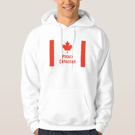 Draag uw trots: Classic Canada Flag Hoodie (Voorkant)