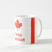 Draag uw trots: Classic Canada Flag Koffiemok (Voorkant rechts)