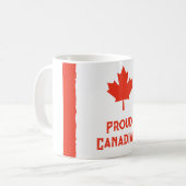 Draag uw trots: Classic Canada Flag Koffiemok (Voorkant links)