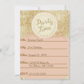 Draag Uw Uitnodiging van de Confetti van de Pants  (Achterkant)