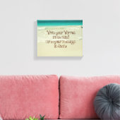 Draag uw zegeningen in Stone Quote Canvas Afdruk (Insitu (Woonkamer))