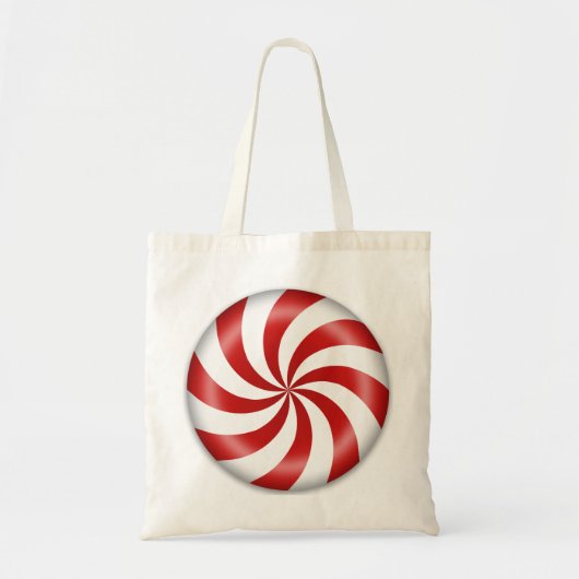 Draag vakantie pepermunt Snoep Canvas tas (Voorkant)