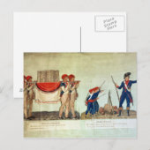 Draag van het model van de Bastille Briefkaart (Voorkant / Achterkant)