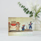 Draag van het model van de Bastille Briefkaart (Staand voorkant)