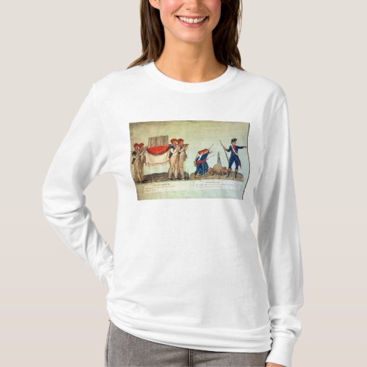 Draag van het model van de Bastille T-shirt (Voorkant)
