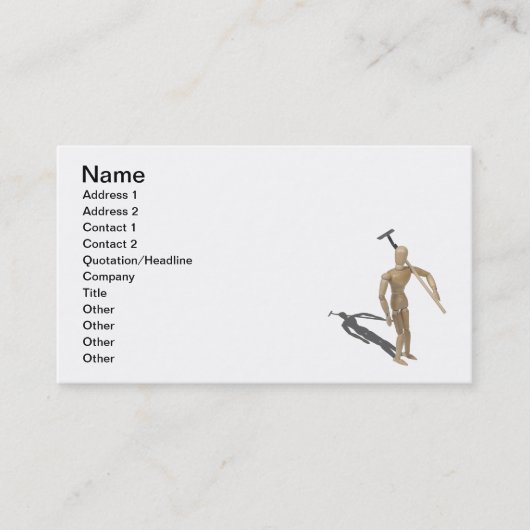 Draag van Tuin Visitekaartje (Voorkant)