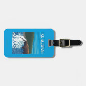 Draag vissend in Rivier - Skagway, Alaska Bagagelabel (Voorkant horizontaal)