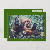 Draag & vlinder briefkaart (Voorkant / Achterkant)