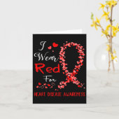 Draag voor bewustwording van hartaandoeningen kaart (Gele Bloem)