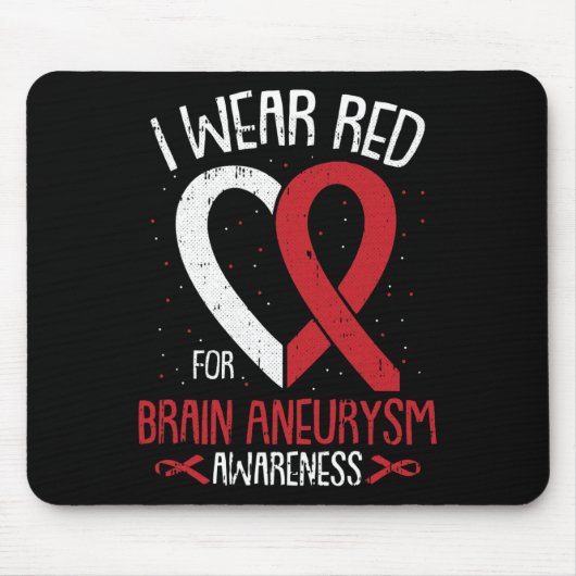 Draag voor Brain Aneurysm Awareness Warrior Muismat (Voorkant)