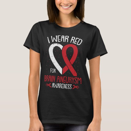 Draag voor Brain Aneurysm Awareness Warrior T-shirt (Voorkant)