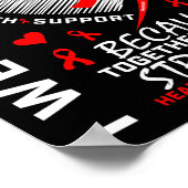 Draag voor mijn Godson Heart Disease Awareness Rib Poster (Hoek)