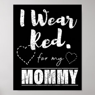 Draag voor mijn mama T-shirt Poster