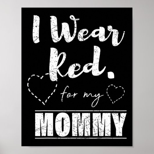 Draag voor mijn mama T-shirt Poster (Voorkant)