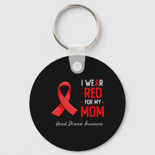 Draag voor mijn moeder Heart Disease Awareness Mon Sleutelhanger