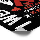 Draag voor mijn nichtje Fighter Heart Disease Awar Poster (Hoek)