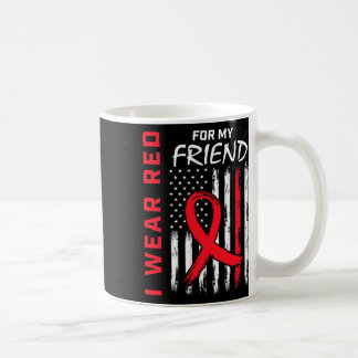 Draag voor mijn vriend Heart Disease Awareness USA Koffiemok