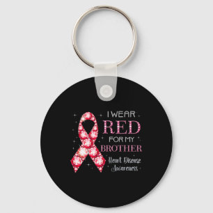 Draag voor My Brother Heart Disease Awareness SU Sleutelhanger