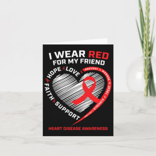 Draag voor My Friend Heart Disease Awareness GIF Kaart