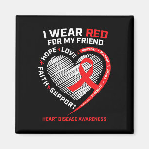 Draag voor My Friend Heart Disease Awareness GIF Magneet