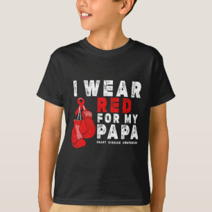 Draag voor My Papa Heart Disease Awareness T-shirt