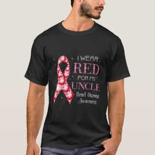 Draag voor My Uncle Heart Disease Awareness Supp T-shirt