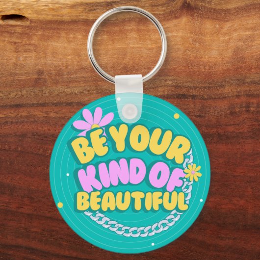 Draag vreugde waar je ook gaat - Inspirerend sleut Sleutelhanger (Voorkant)