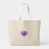 Draag wat je lief is grote tote bag (Achterkant)