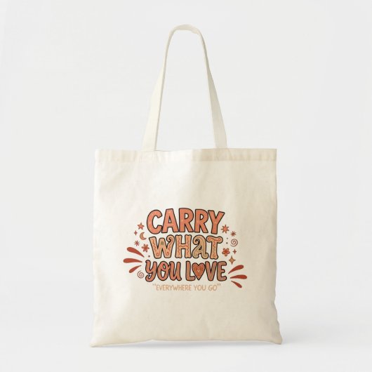 Draag wat je lief is tote bag (Voorkant)