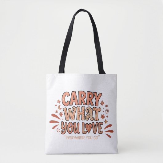 Draag wat je lief is tote bag (Voorkant)
