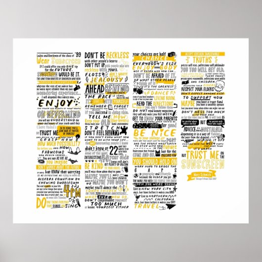 Draag zonnebrandcrème poster (Voorkant)