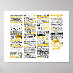 Draag zonnebrandcrème poster