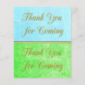 Draagbaar Baby shower Game Blue, groen bruin Flyer (Achterkant)