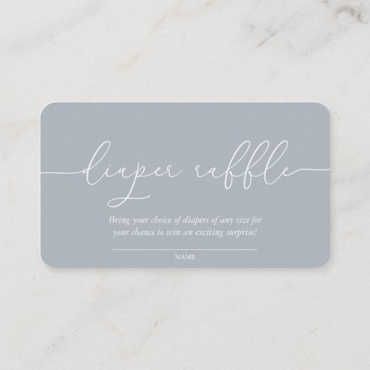 Draagbaar Baby shower met twee zijden Informatiekaartje (Achterkant)