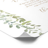 Draagbaar Baby shower voor Raffle Sign Gold-ballon Poster (Hoek)