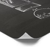 Draagbaar brandblustoestel 1925 - Chalkboard Poster (Hoek)