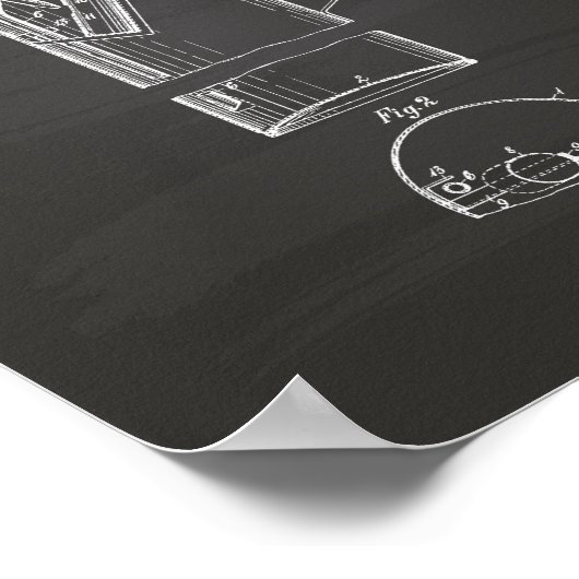 Draagbaar brandblustoestel 1925 - Chalkboard Poster (Hoek)