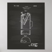 Draagbaar brandblustoestel 1925 - Chalkboard Poster (Voorkant)