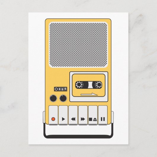 Draagbaar Cassettebandje Briefkaart (Voorkant)