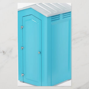 Draagbaar chemisch toilet briefpapier