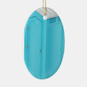 Draagbaar chemisch toilet keramisch ornament (Rechts)