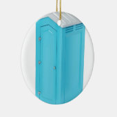 Draagbaar chemisch toilet keramisch ornament (Rechts)