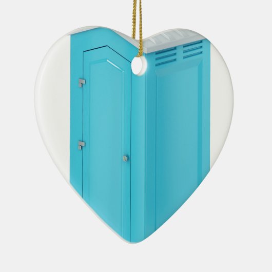 Draagbaar chemisch toilet keramisch ornament (Rechts)