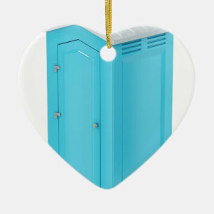 Draagbaar chemisch toilet keramisch ornament